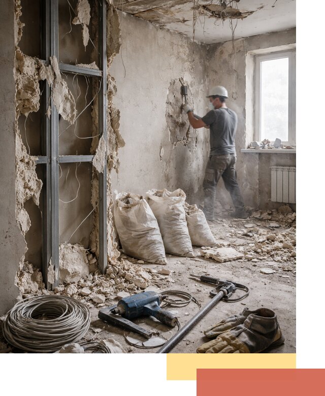 Профессиональный демонтаж зданий и конструкций в Комсомольске-на-Амуре