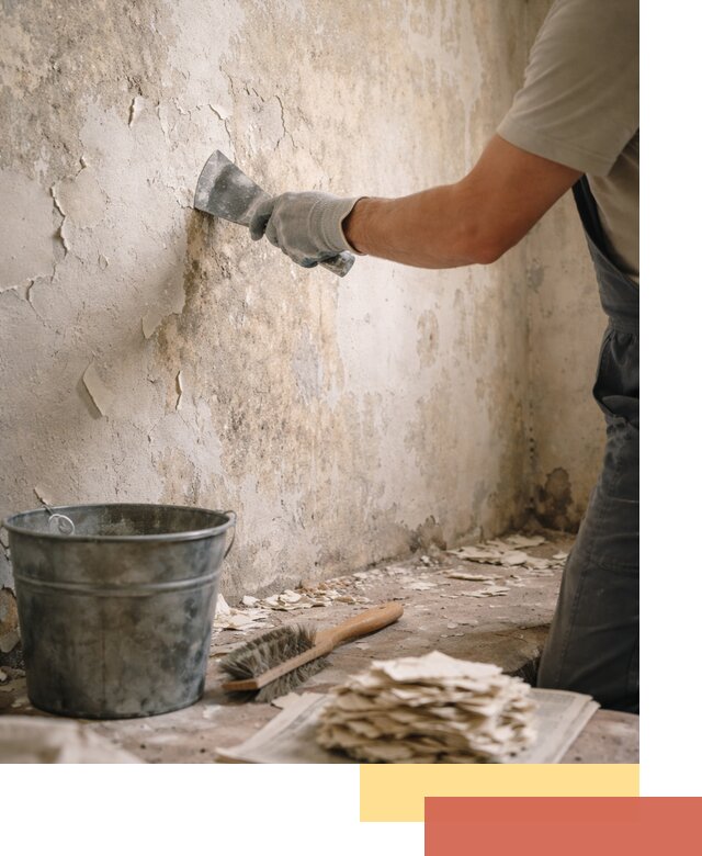 Удаление старой краски со стен в Комсомольске-на-Амуре качественно и быстро