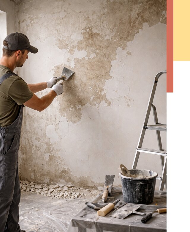 Снятие старой шпаклевки в Комсомольске-на-Амуре от 1888 руб. — быстро и недорого | ОТДЕЛОЧНИК-Кмс