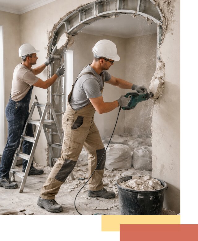 Демонтаж гипсокартонной арки в Комсомольске-на-Амуре быстро и аккуратно