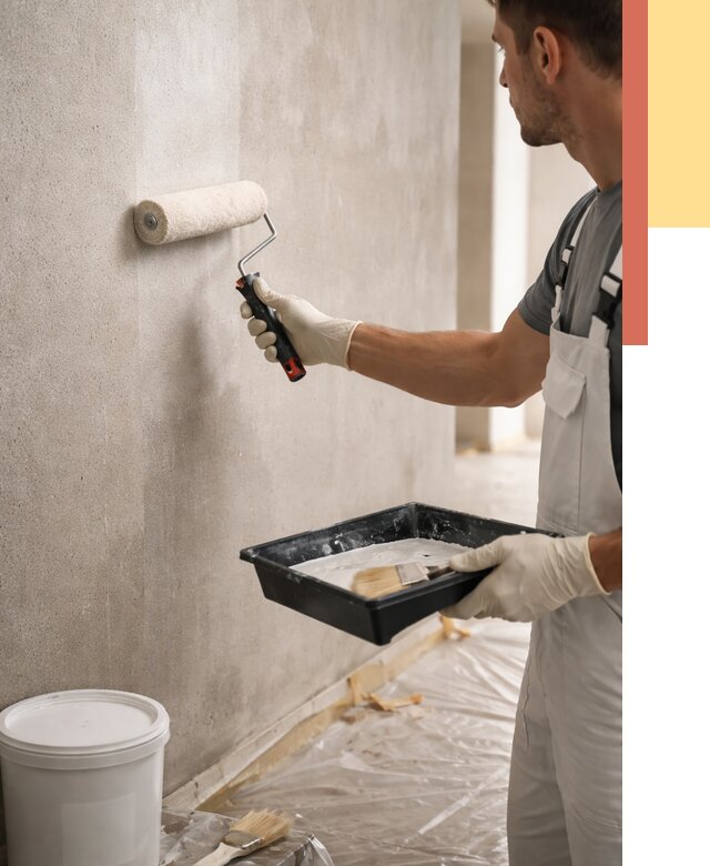 Грунтовка стен в Комсомольске-на-Амуре от 2245 руб. м2 — быстро, недорого, с материалом | ОТДЕЛОЧНИК-Кмс