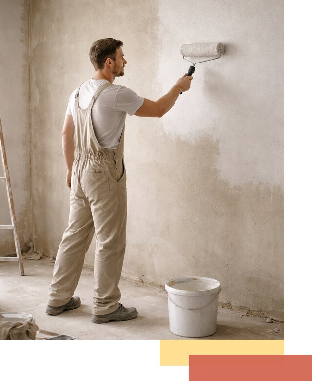 Грунтовка стен под отделку в Комсомольске-на-Амуре профессиональным раствором