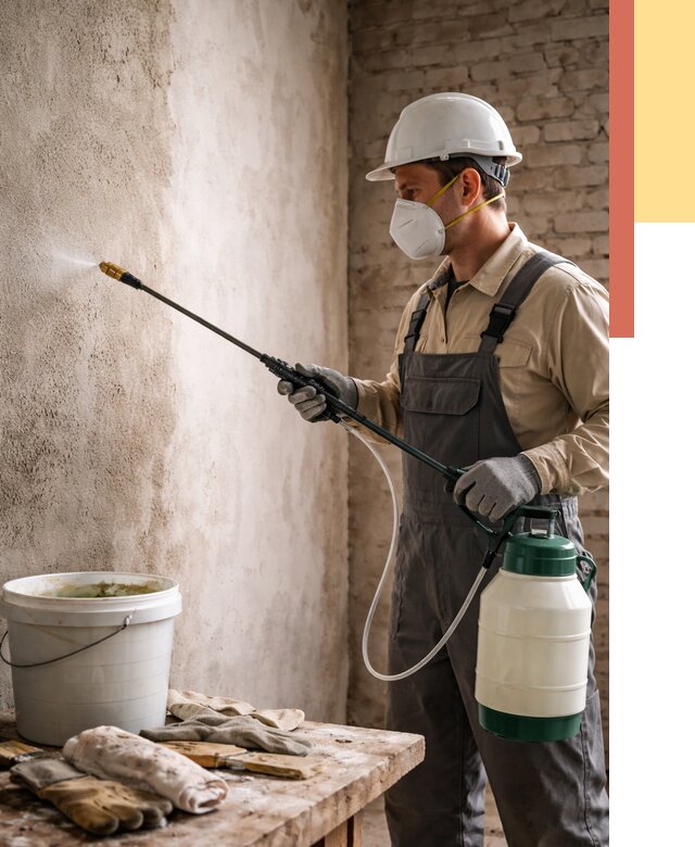 Антисептическая обработка стен в Комсомольске-на-Амуре от 1224 руб. — быстро и недорого | ОТДЕЛОЧНИК-Кмс