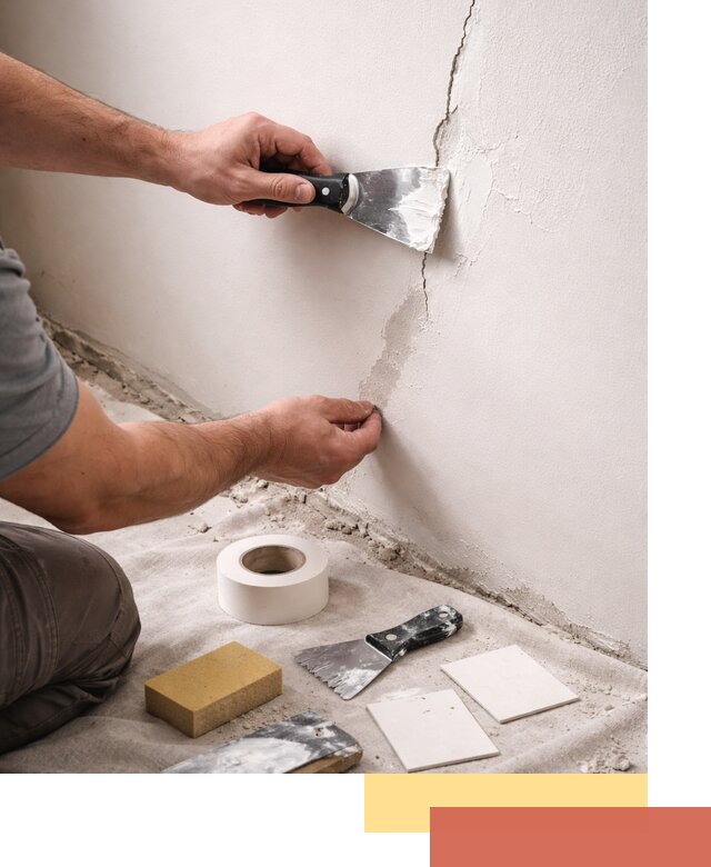 Заделка трещин и сколов в стенах и потолках в Комсомольске-на-Амуре