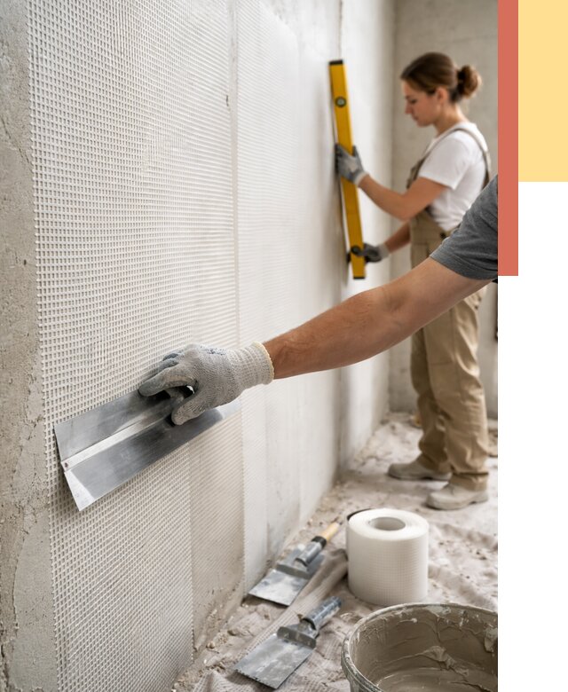 Армирование стен стеклосеткой в Комсомольске-на-Амуре от 3265 руб. под ключ | ОТДЕЛОЧНИК-Кмс