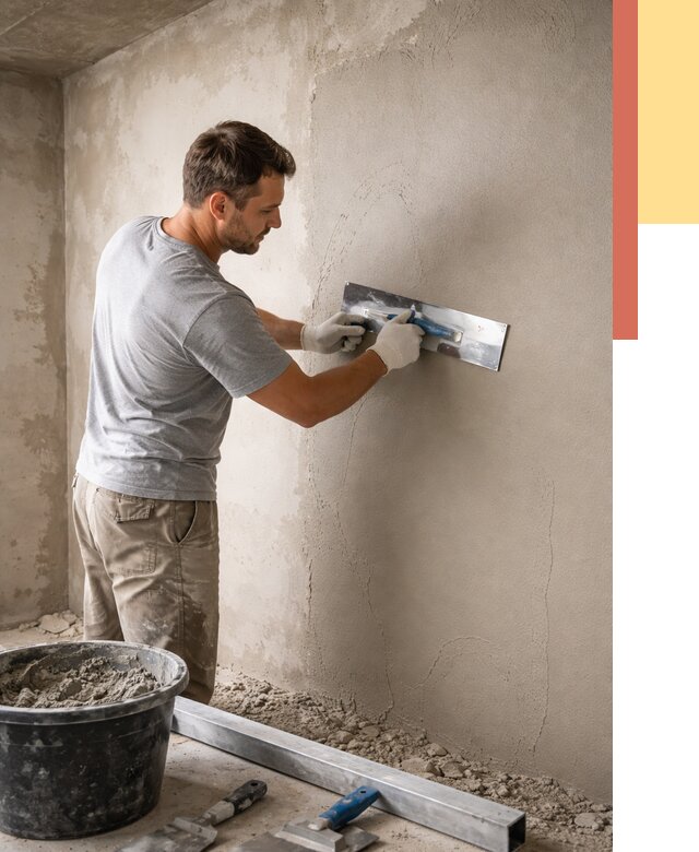 Штукатурка стен без маяков в Комсомольске-на-Амуре от 7347 руб/м2 — услуги и цена | ОТДЕЛОЧНИК-Кмс