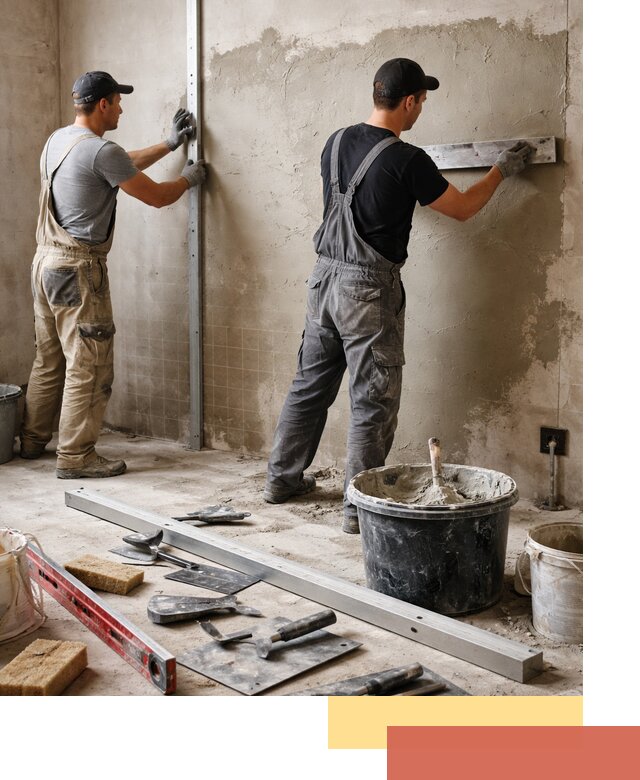 Профессиональная штукатурка стен под плитку в Комсомольске-на-Амуре