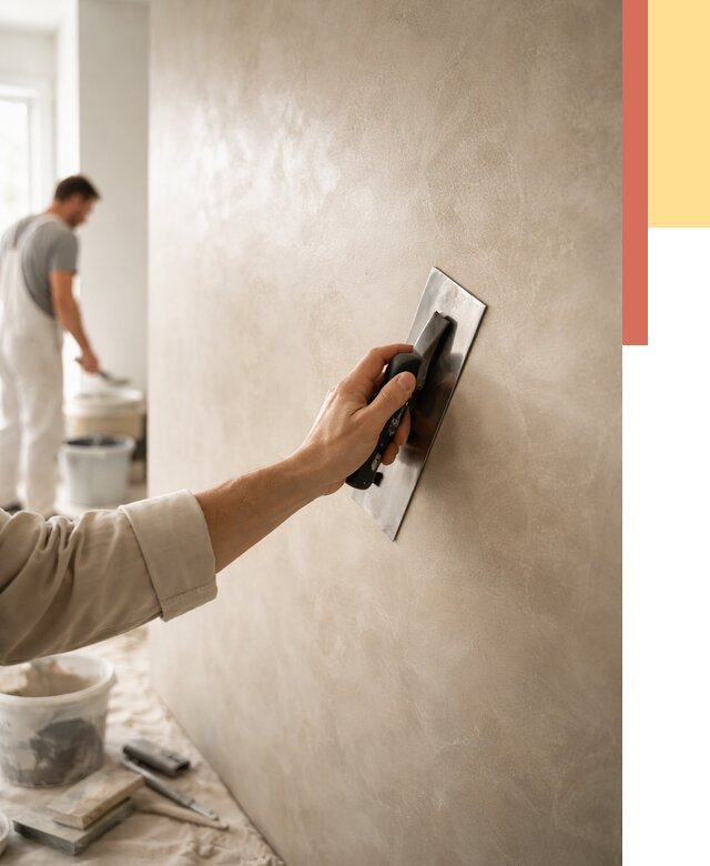 Венецианская штукатурка в Комсомольске-на-Амуре от 3571 руб/м² — нанесение стен под ключ | ОТДЕЛОЧНИК-Кмс