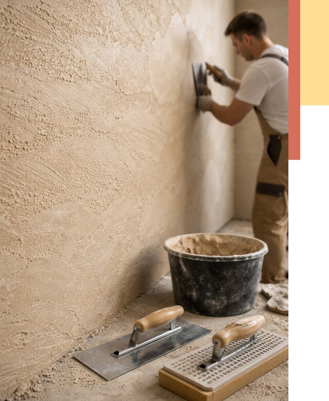 Декоративная штукатурка травертин в Комсомольске-на-Амуре от 1837 руб/м2 — качественно и недорого | ОТДЕЛОЧНИК-Кмс