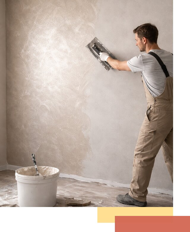 Декоративная штукатурка «Мокрый шелк» под ключ в Комсомольске-на-Амуре