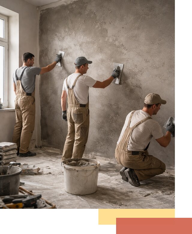 Декоративная штукатурка под бетон в Комсомольске-на-Амуре для стен и потолков