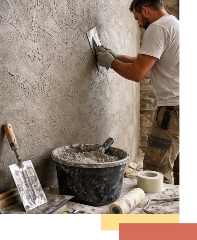 Декоративная штукатурка лофт в Комсомольске-на-Амуре — отделка стен и потолков