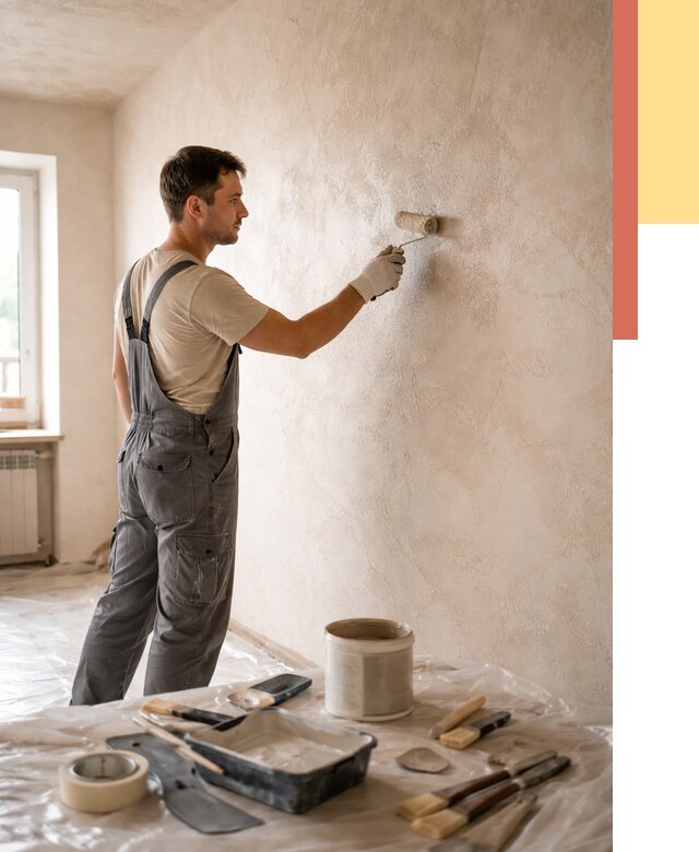 Нанесение лессирующей краски по декоративке в Комсомольске-на-Амуре от 1786 руб. | ОТДЕЛОЧНИК-Кмс