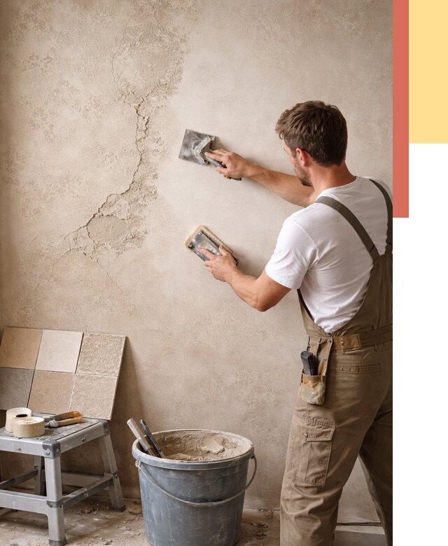 Ремонт декоративной штукатурки в Комсомольске-на-Амуре от 4592 руб. под ключ | ОТДЕЛОЧНИК-Кмс