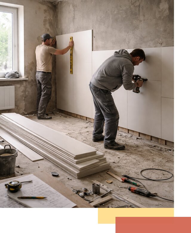 Монтаж ПВХ панелей на стены в Комсомольске-на-Амуре качественно и быстро