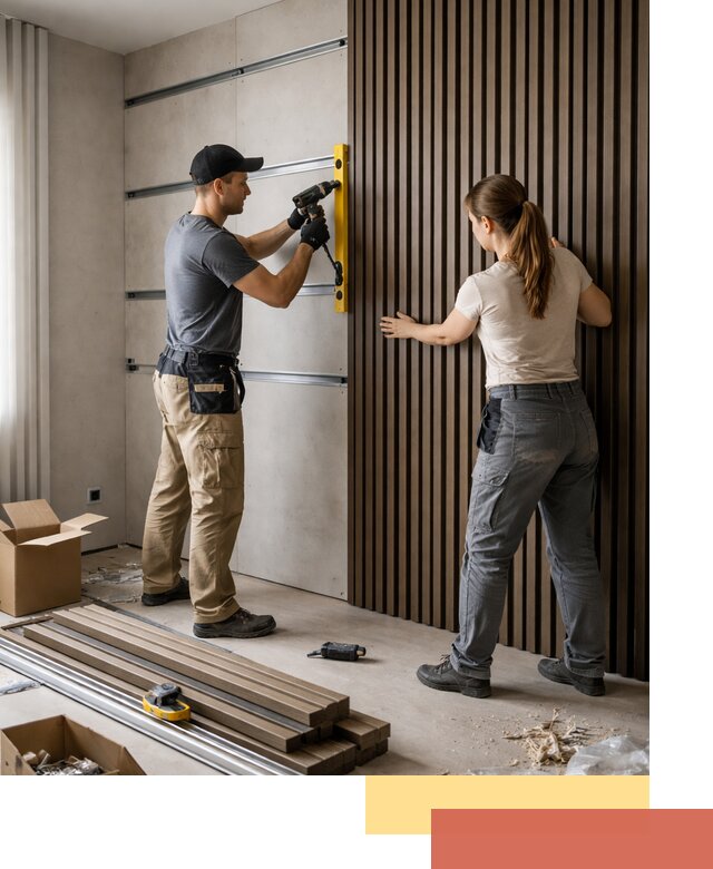 Монтаж реечных панелей на стены в Комсомольске-на-Амуре