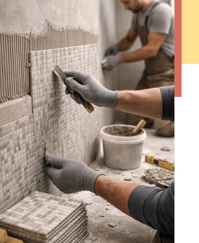 Облицовка стен мозаикой в Комсомольске-на-Амуре от 3265 руб/м2 — укладка мозаики на стены | ОТДЕЛОЧНИК-Кмс