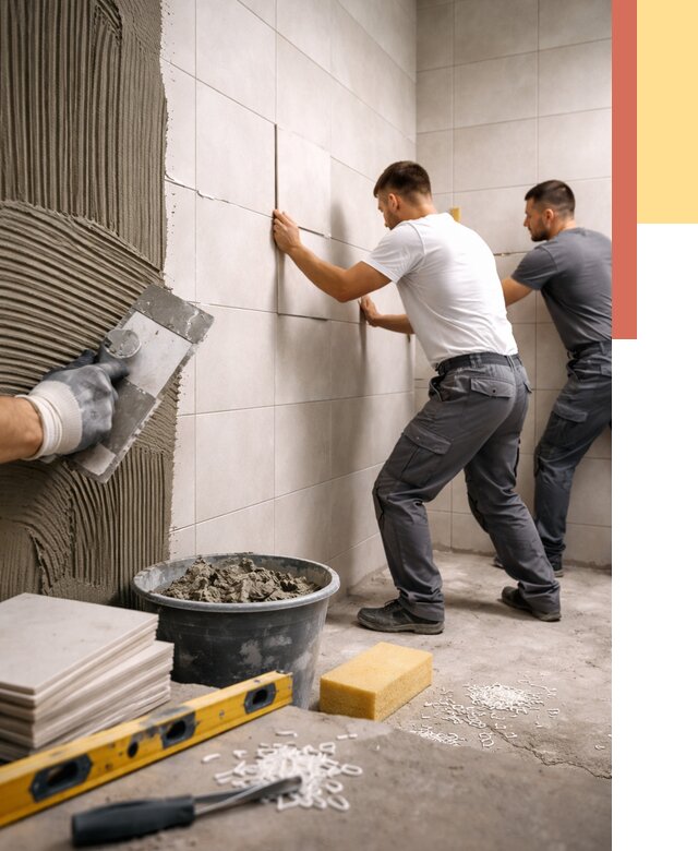 Укладка плитки на стены в Комсомольске-на-Амуре от 867 руб. — качественно и недорого | ОТДЕЛОЧНИК-Кмс