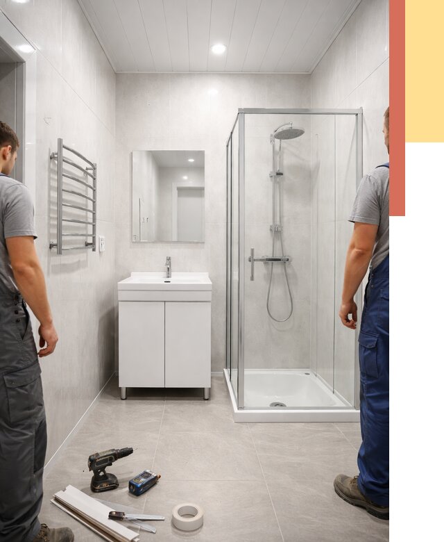 Отделка ванной комнаты панелями ПВХ в Комсомольске-на-Амуре от 4592 руб. за м2 | ОТДЕЛОЧНИК-Кмс