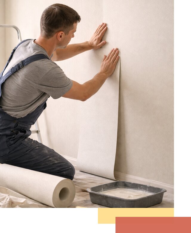 Поклейка флизелиновых обоев в Комсомольске-на-Амуре качественно и быстро