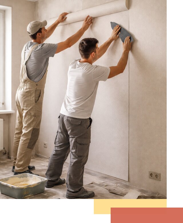 Поклейка виниловых обоев в Комсомольске-на-Амуре профессионально и качественно