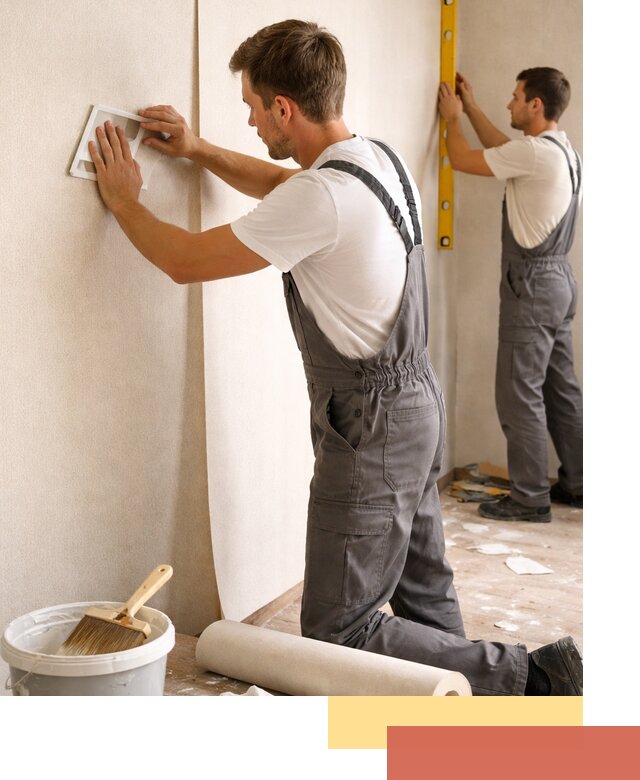 Поклейка бумажных обоев в Комсомольске-на-Амуре качественно и недорого