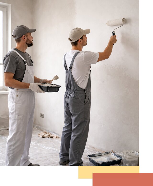 Покраска стен водоэмульсионной краской в Комсомольске-на-Амуре