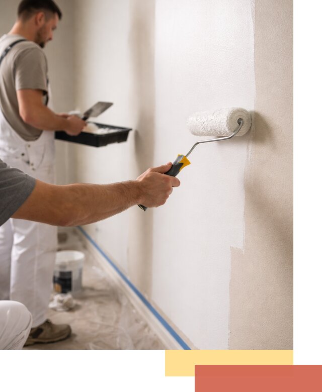 Покраска стен акриловой краской профессионально в Комсомольске-на-Амуре