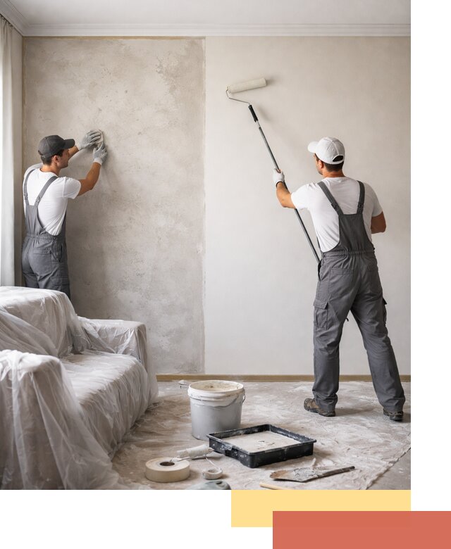 Покраска стен антивандальной краской в Комсомольске-на-Амуре