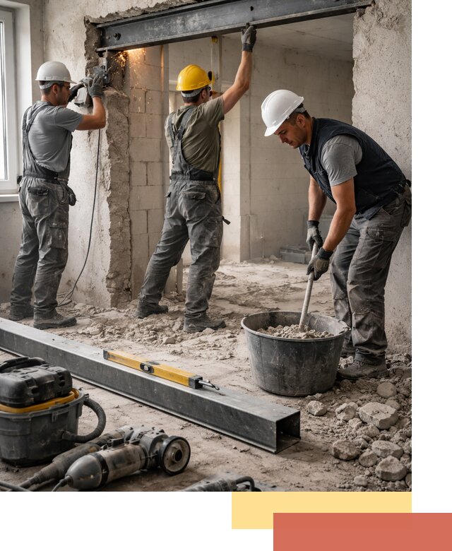 Создание проемов в стенах и несущих конструкциях в Комсомольске-на-Амуре