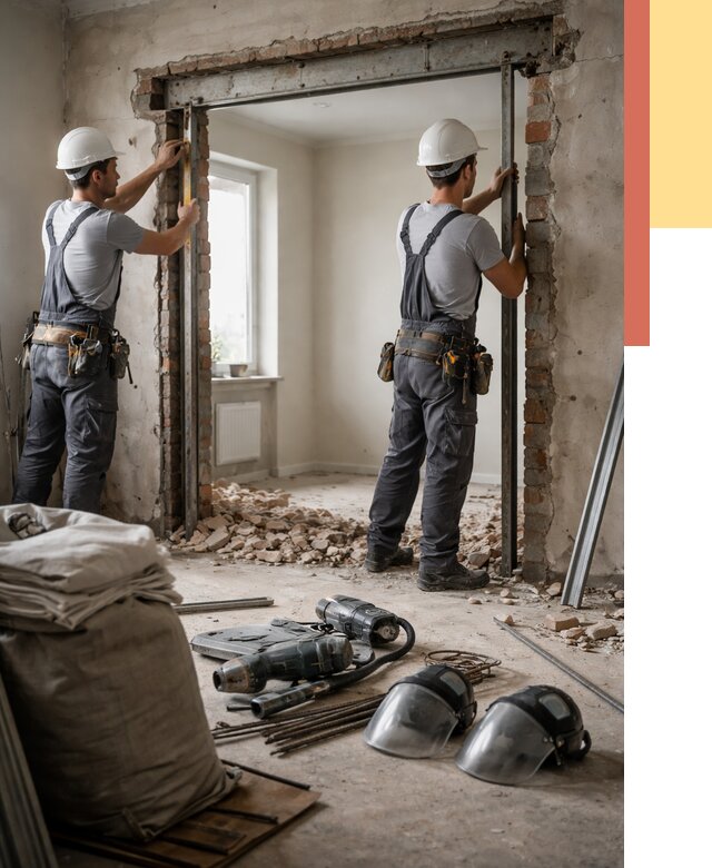 Расширение дверного проема в Комсомольске-на-Амуре от 12755 руб. под ключ | ОТДЕЛОЧНИК-Кмс