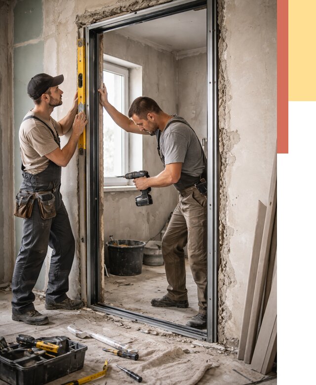 Закладка дверного проема в Комсомольске-на-Амуре от 3571 руб. — быстро и недорого | ОТДЕЛОЧНИК-Кмс