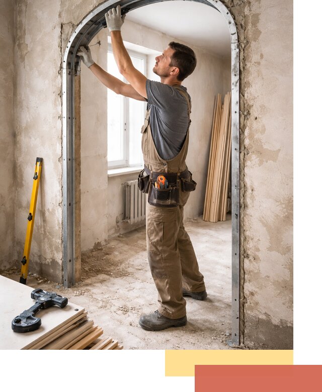 Устройство арочного проема в Комсомольске-на-Амуре под ключ