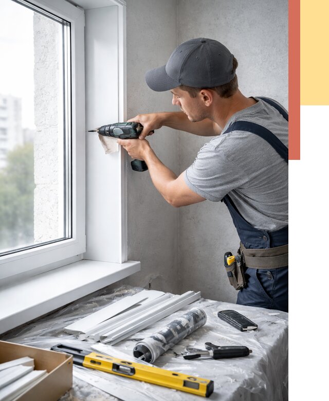 Установка пластиковых откосов в Комсомольске-на-Амуре от 2296 руб. | ОТДЕЛОЧНИК-Кмс монтаж, быстро и недорого