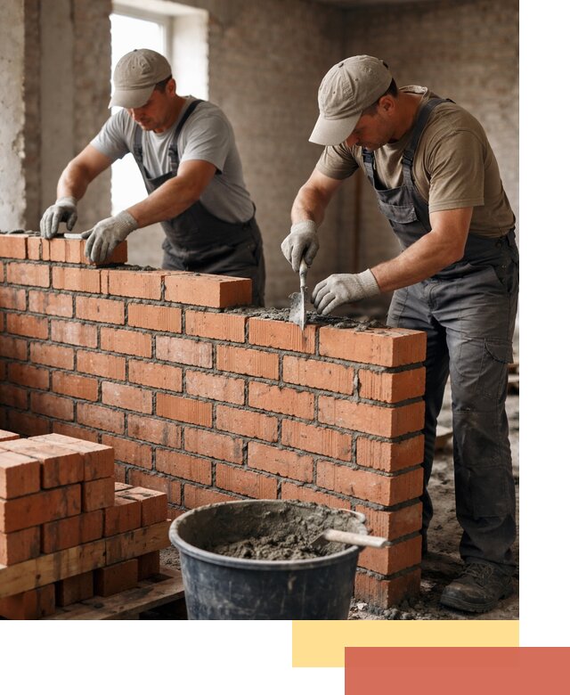 Кладка кирпичных перегородок под ключ в Комсомольске-на-Амуре