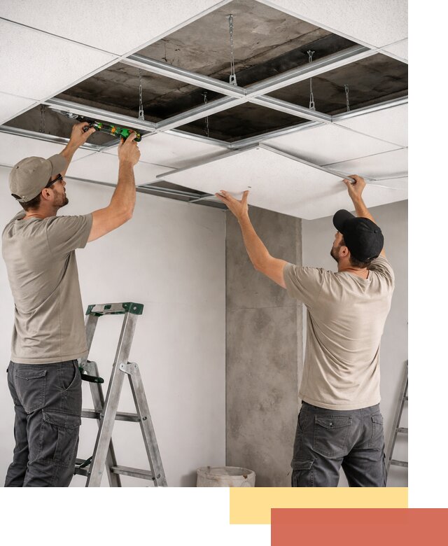 Монтаж потолка Армстронг под ключ в Комсомольске-на-Амуре