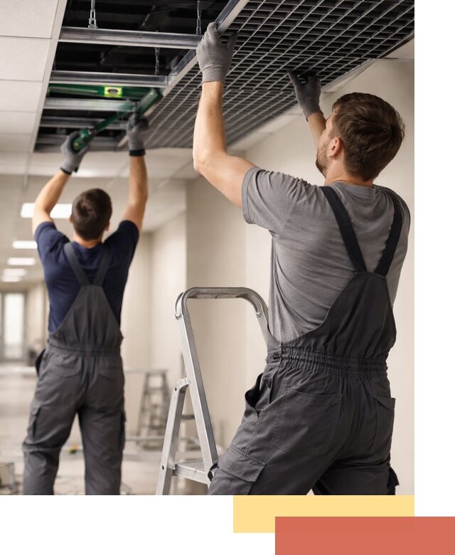 Монтаж потолка Грильято в Комсомольске-на-Амуре: установка под ключ качественно