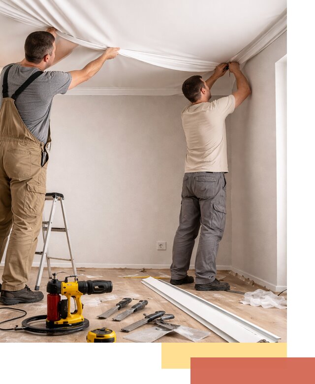 Монтаж ПВХ натяжного потолка в Комсомольске-на-Амуре качественно и быстро