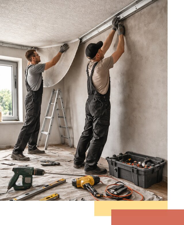 Монтаж фактурного натяжного потолка в Комсомольске-на-Амуре качественно и быстро