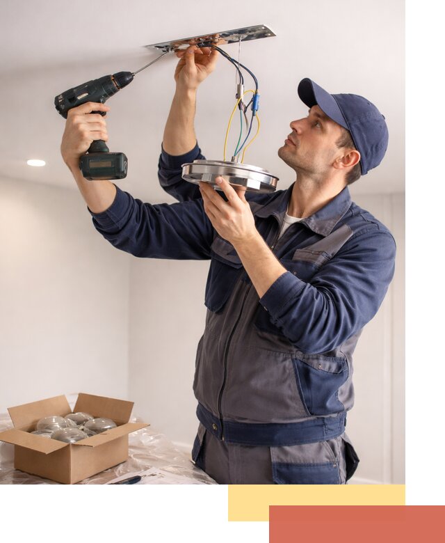 Установка люстры в натяжной потолок в Комсомольске-на-Амуре