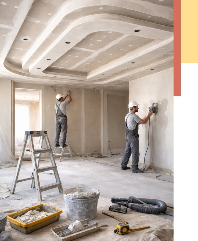 Многоуровневый потолок из гипсокартона в Комсомольске-на-Амуре от 765 руб. под ключ | ОТДЕЛОЧНИК-Кмс