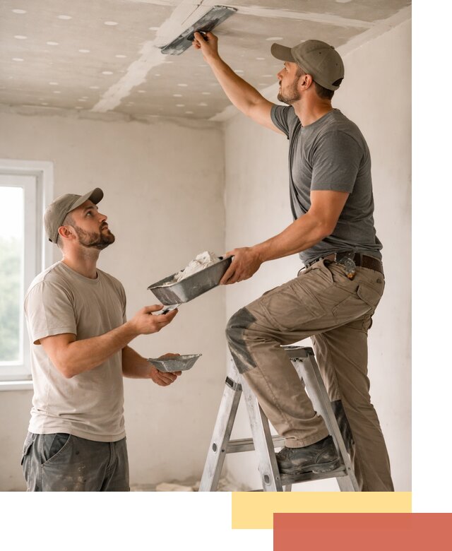 Шпаклевка потолка из гипсокартона в Комсомольске-на-Амуре качественно и быстро