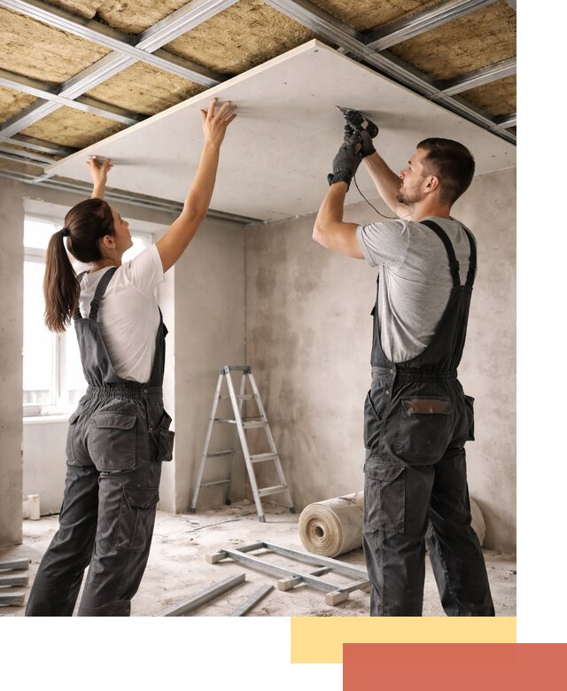 Звукоизоляция потолка из ГКЛ в Комсомольске-на-Амуре профессионально и надежно