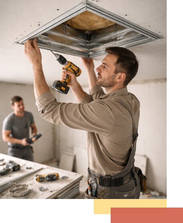 Монтаж люка в потолок из ГКЛ в Комсомольске-на-Амуре