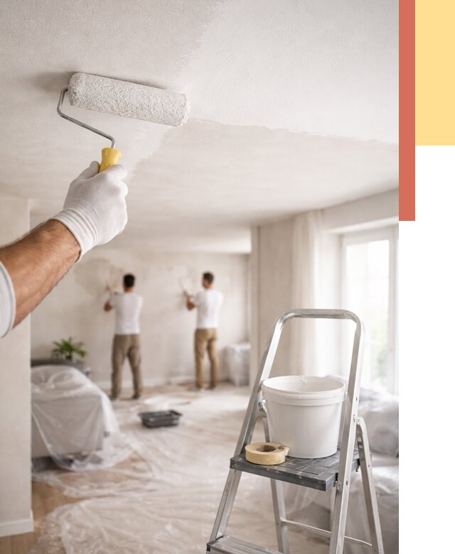 Покраска потолка акриловой краской в Комсомольске-на-Амуре от 2551 руб. | ОТДЕЛОЧНИК-Кмс