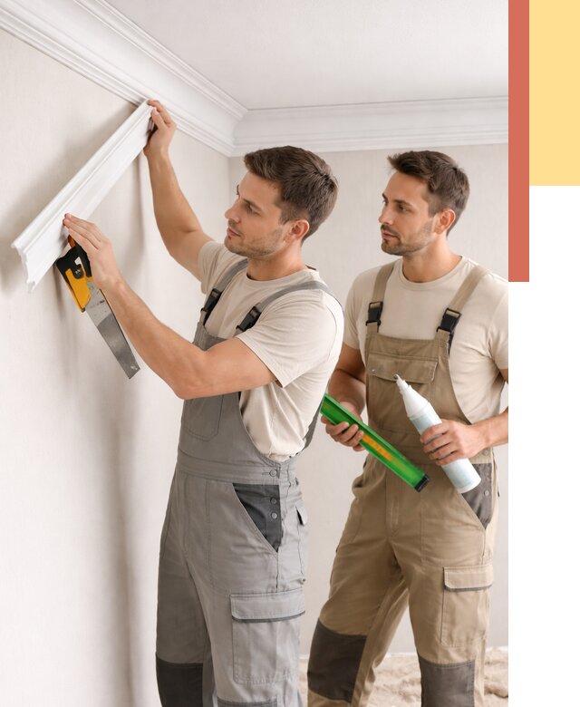 Монтаж потолочного плинтуса в Комсомольске-на-Амуре от 2347 руб. — быстро и недорого | ОТДЕЛОЧНИК-Кмс