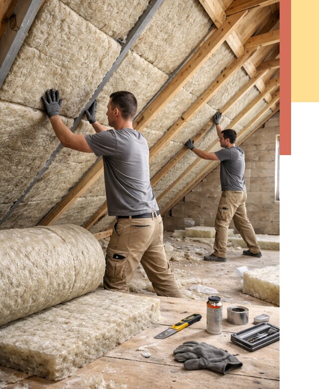 Утепление потолка минватой в Комсомольске-на-Амуре от 1480 руб. — быстро и недорого | ОТДЕЛОЧНИК-Кмс